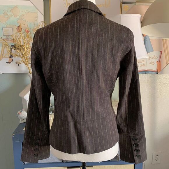 YANSI FUGEL brown wool blazer sz 6 or small - Picture 4 of 7